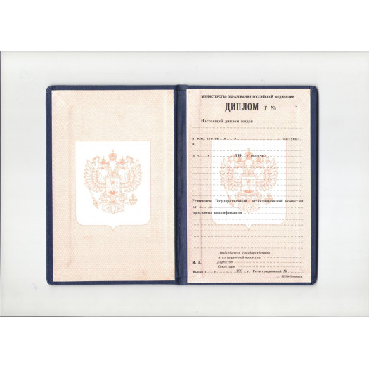 Диплом ПТУ 1993-2006