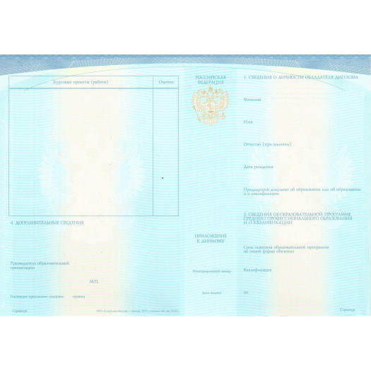 Диплом техникума 2017-2024 Диплом техникума 2017-2024