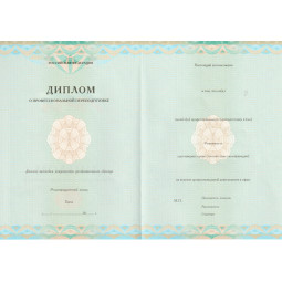 Диплом о профессиональной переподготовке 2014-2026